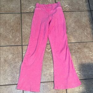 Evsie Pink Flared Pants